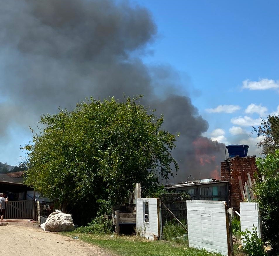 Incêndio atinge residência em Taquara