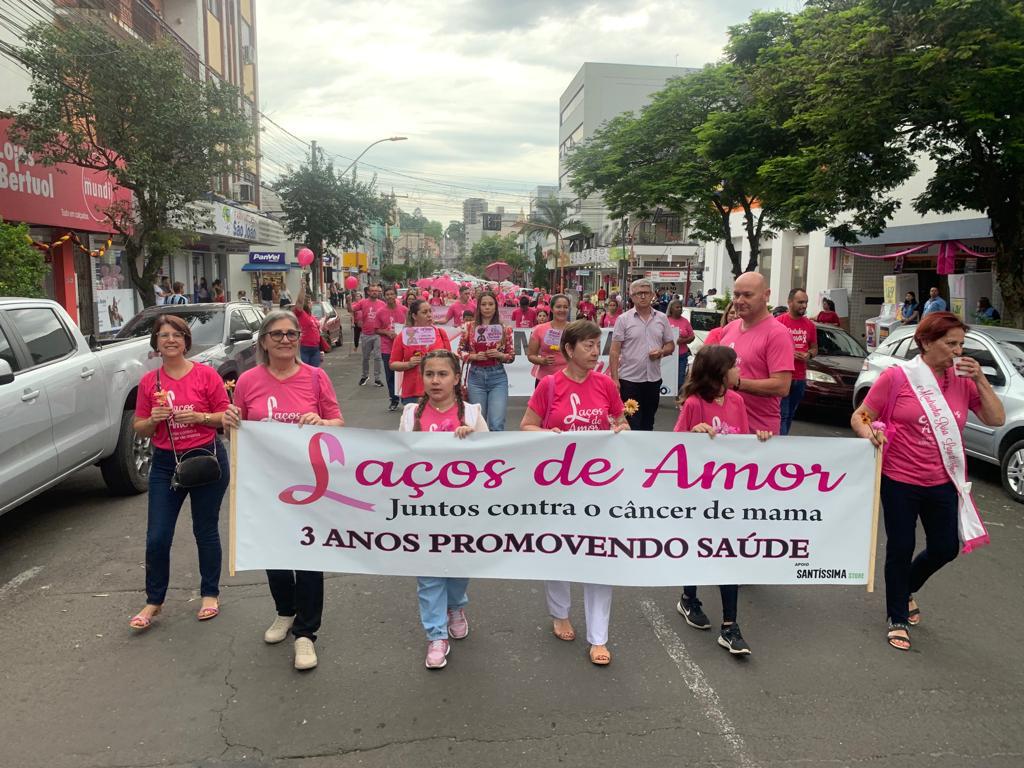 4ª Caminhada da Saúde em Taquara reúne homens e mulheres de diversas idades