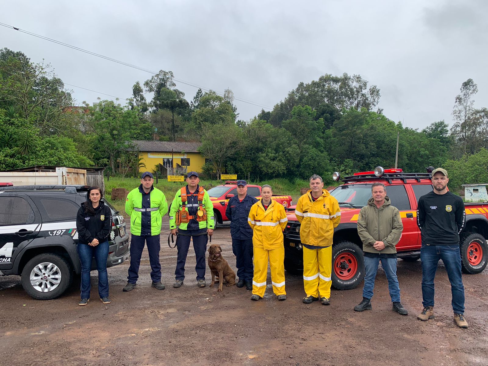 Polícia Civil e Corpo de Bombeiros de Taquara realizam buscas por possíveis corpos em lar de idosos