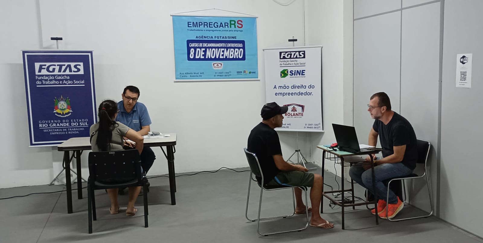 Agência FGTAS/Sine de Rolante emitiu 70 cartas de encaminhamento durante o Empregar RS 2023