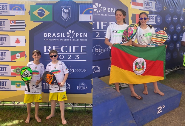 Atletas de Taquara e Parobé sobem ao pódio do 5º Campeonato Brasileiro de Beach Tennis