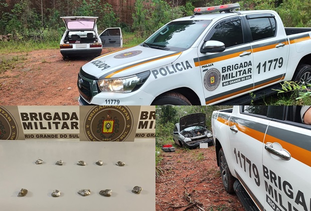 Brigada Militar de Taquara prende dois indivíduos e recupera três veículos em menos de 12 horas