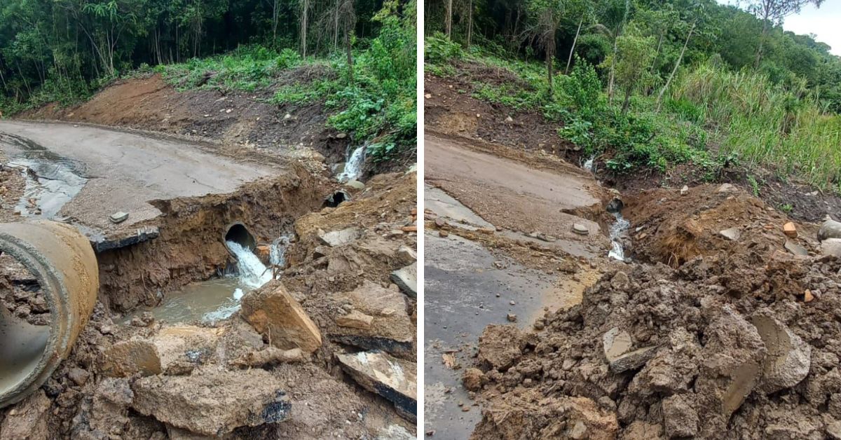 Rua Plínio Salgado tem tráfego interrompido em Igrejinha