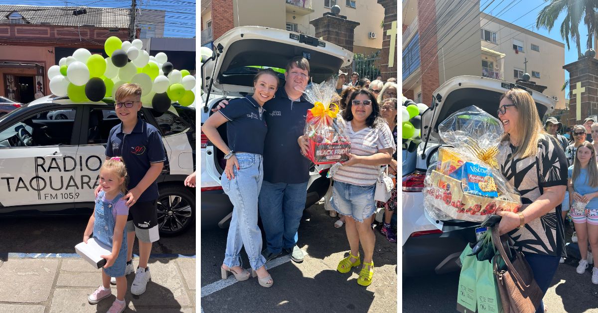 Blitz de Aniversário da Rádio Taquara distribuiu milhares de prêmios