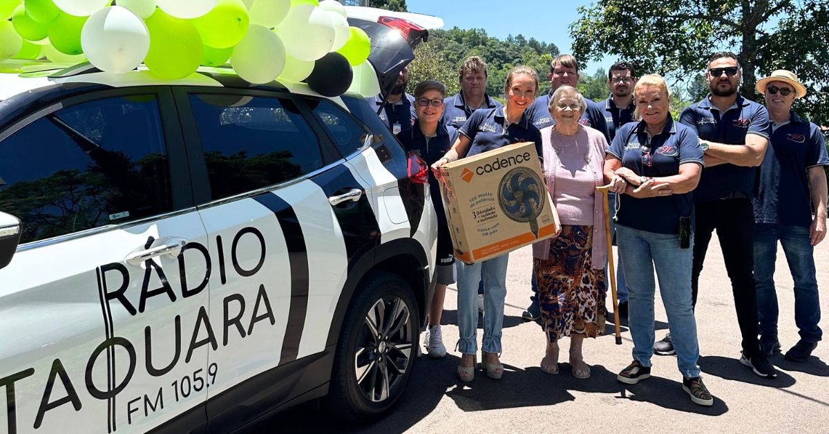 Blitz surpreende ouvinte da Rádio Taquara: a emocionante visita para Brunilda no Lar Oase