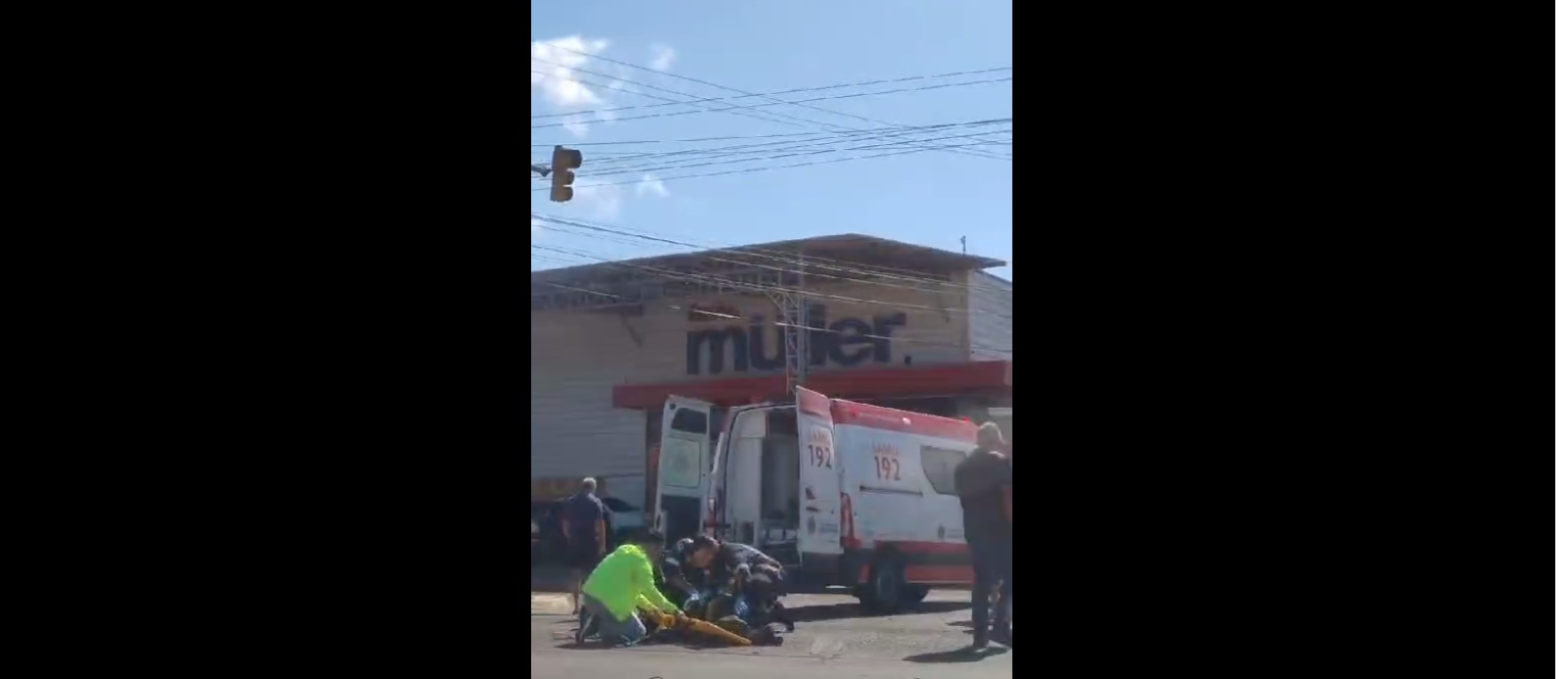Acidente deixa motociclista ferido em Taquara