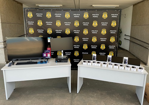 Polícia Penal distribui equipamentos para 175 salas de videoconferências no sistema prisional
