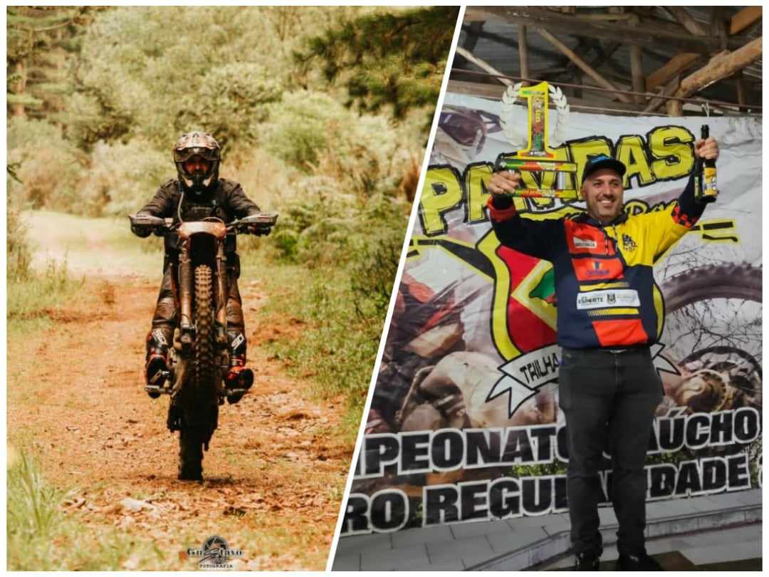 Piloto de moto de trilha taquarense se torna Campeão Gaúcho no Enduro de Regularidade