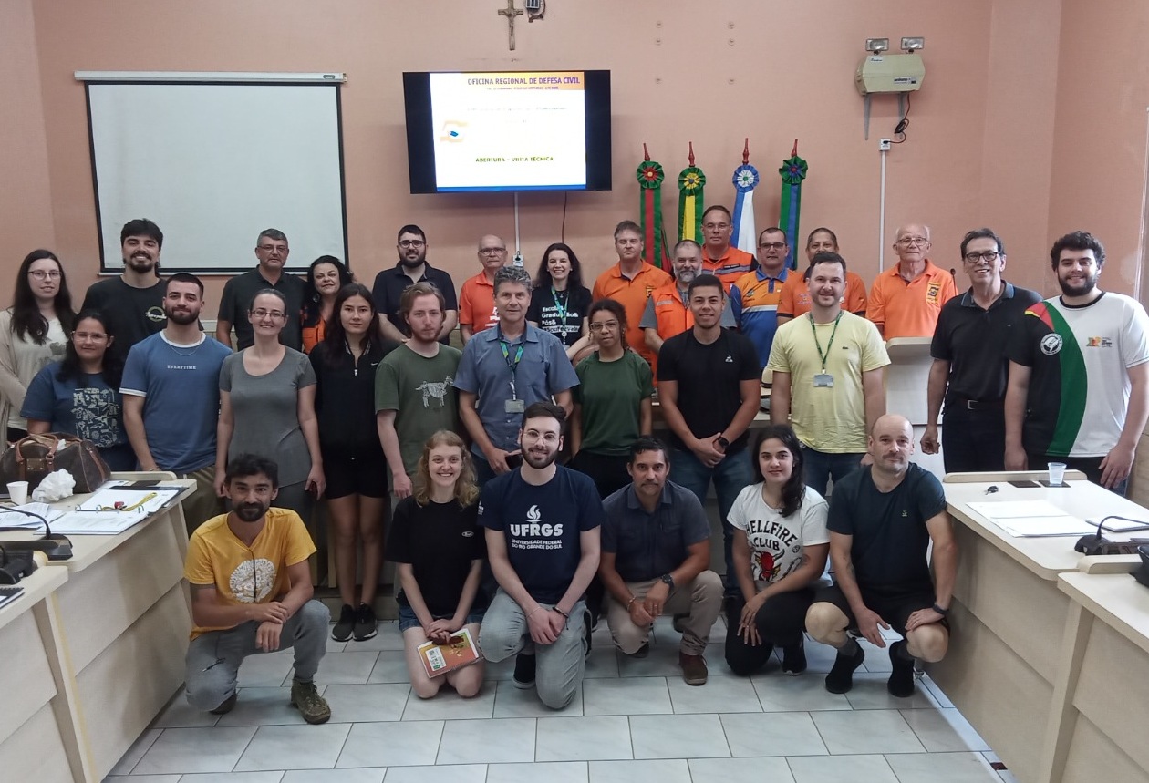 Coordenadores da Defesa Civil de Três Coroas, Igrejinha e Parobé participam de capacitação em Caraá