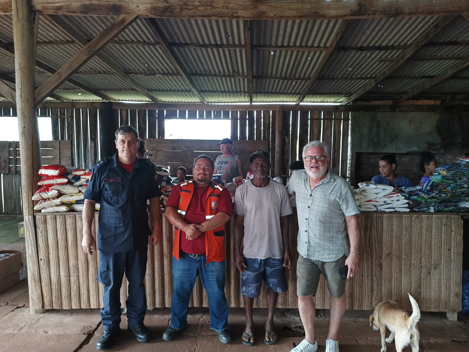 Famílias do Quilombo em Taquara recebem a doação de mais de uma tonelada de alimentos