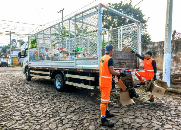 Coleta seletiva auxiliará na coleta convencional durante a semana em Taquara