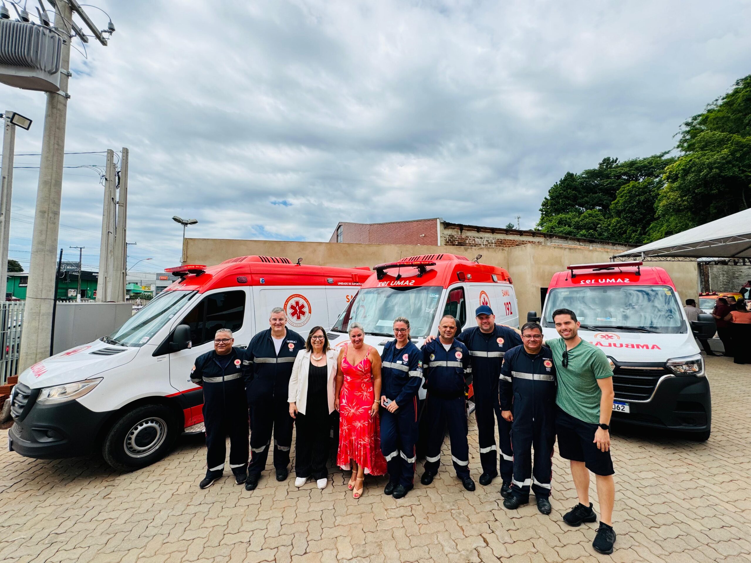 Solenidade marca a entrega da nova base do Samu de Taquara
