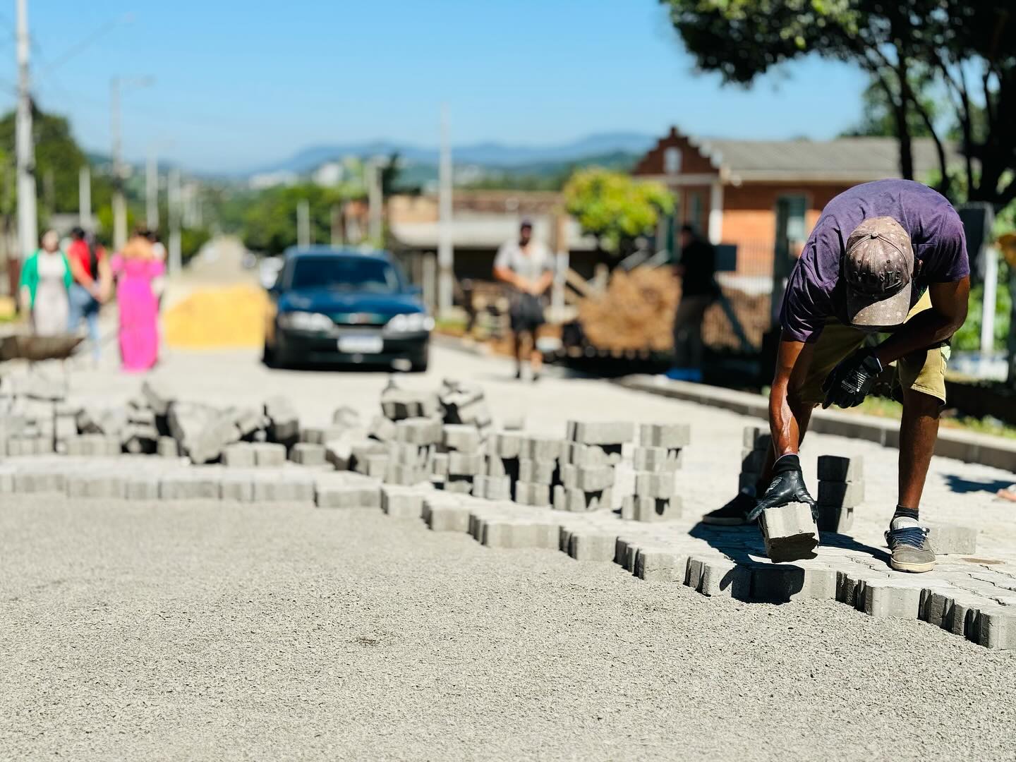 Obras de pavimentação no Bairro Eldorado entram em fase final em Taquara