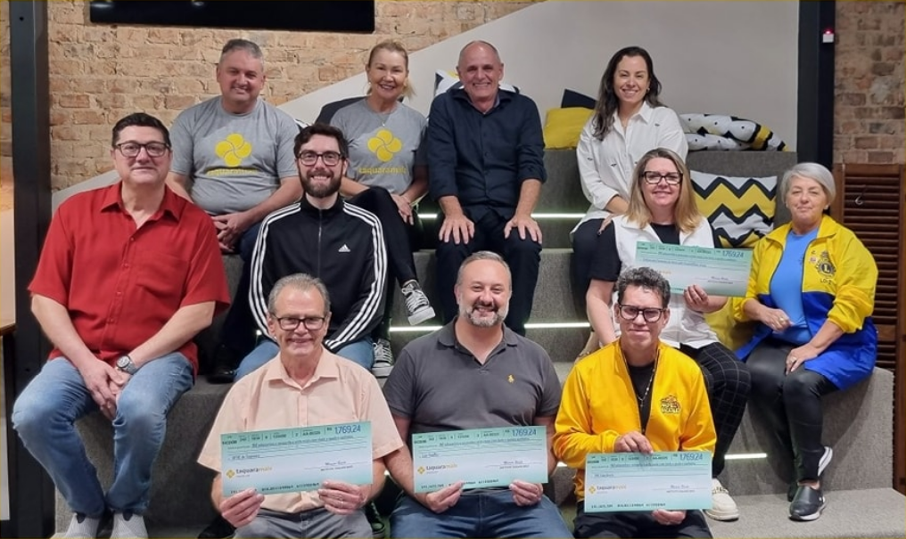 Instituto repassa lucro do 1º Taquara Mais Social a quatro entidades do município