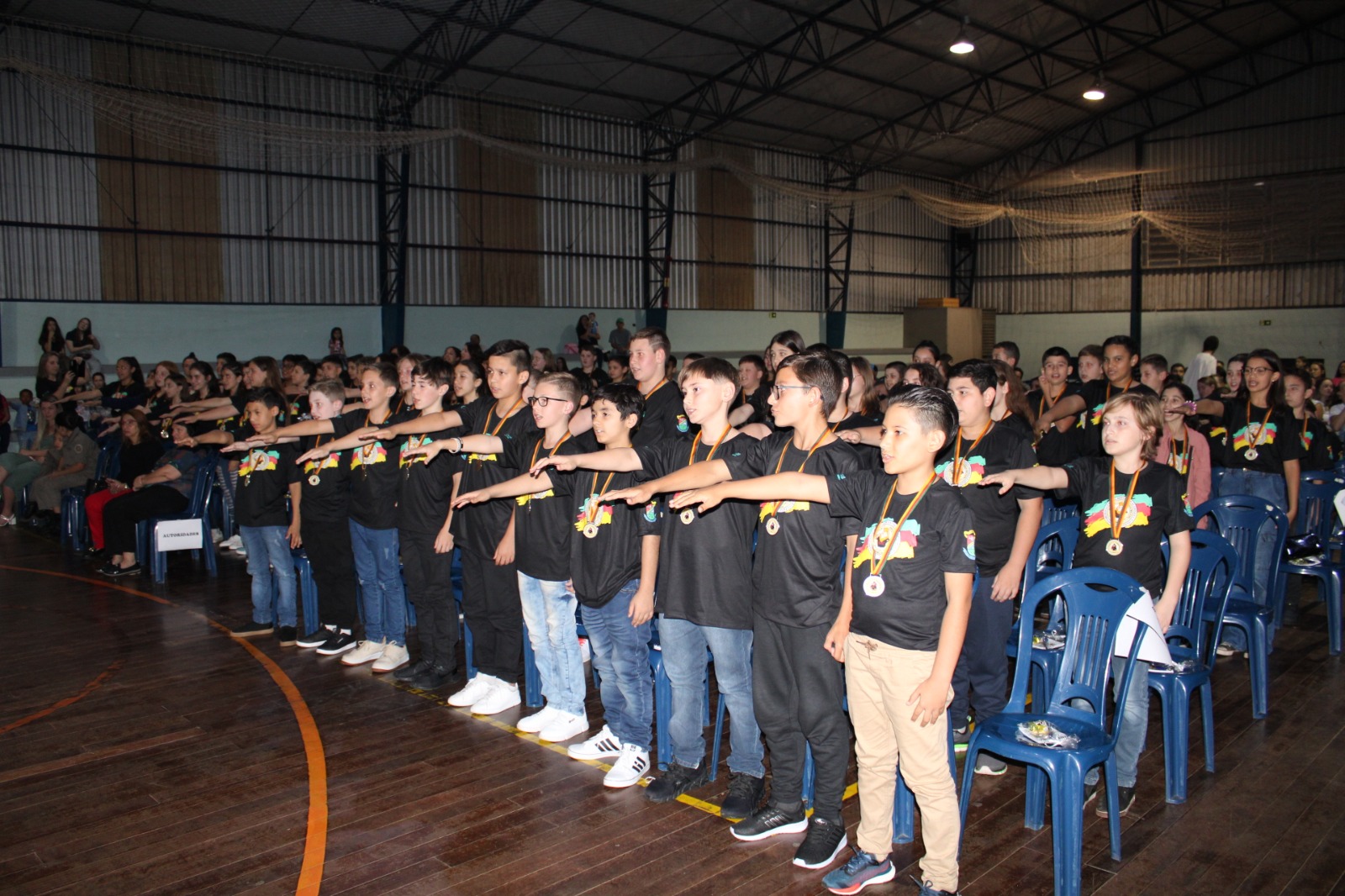 Brigada Militar de Três promove formatura de 104 alunos do Proerd