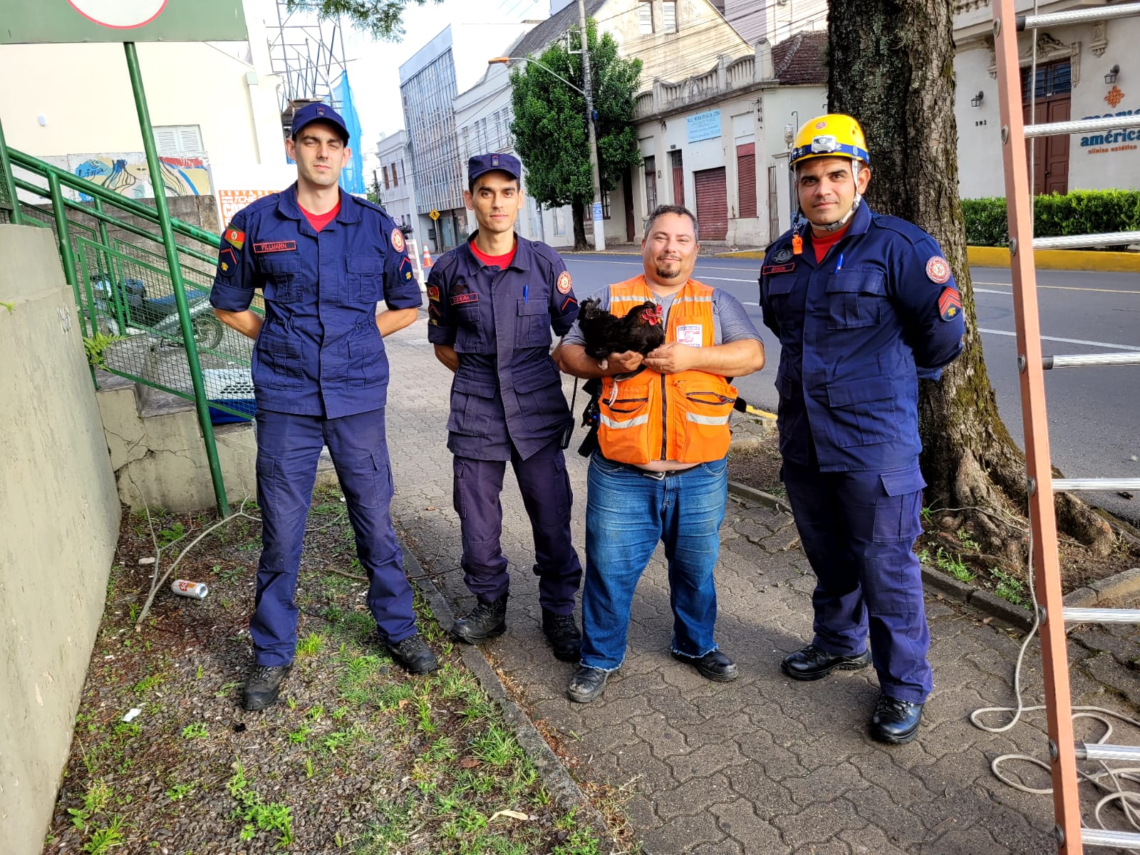 Resgate inusitado para o trânsito na região central de Taquara - veja vídeo