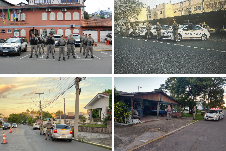 Batalhões da Brigada Militar realizam Operação Fecha Quartel em cidades do Vale do Paranhana