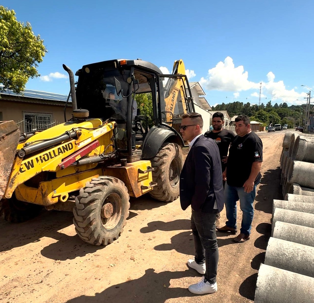 Prefeitura de Parobé realiza pavimentação na Rua Campos Sales