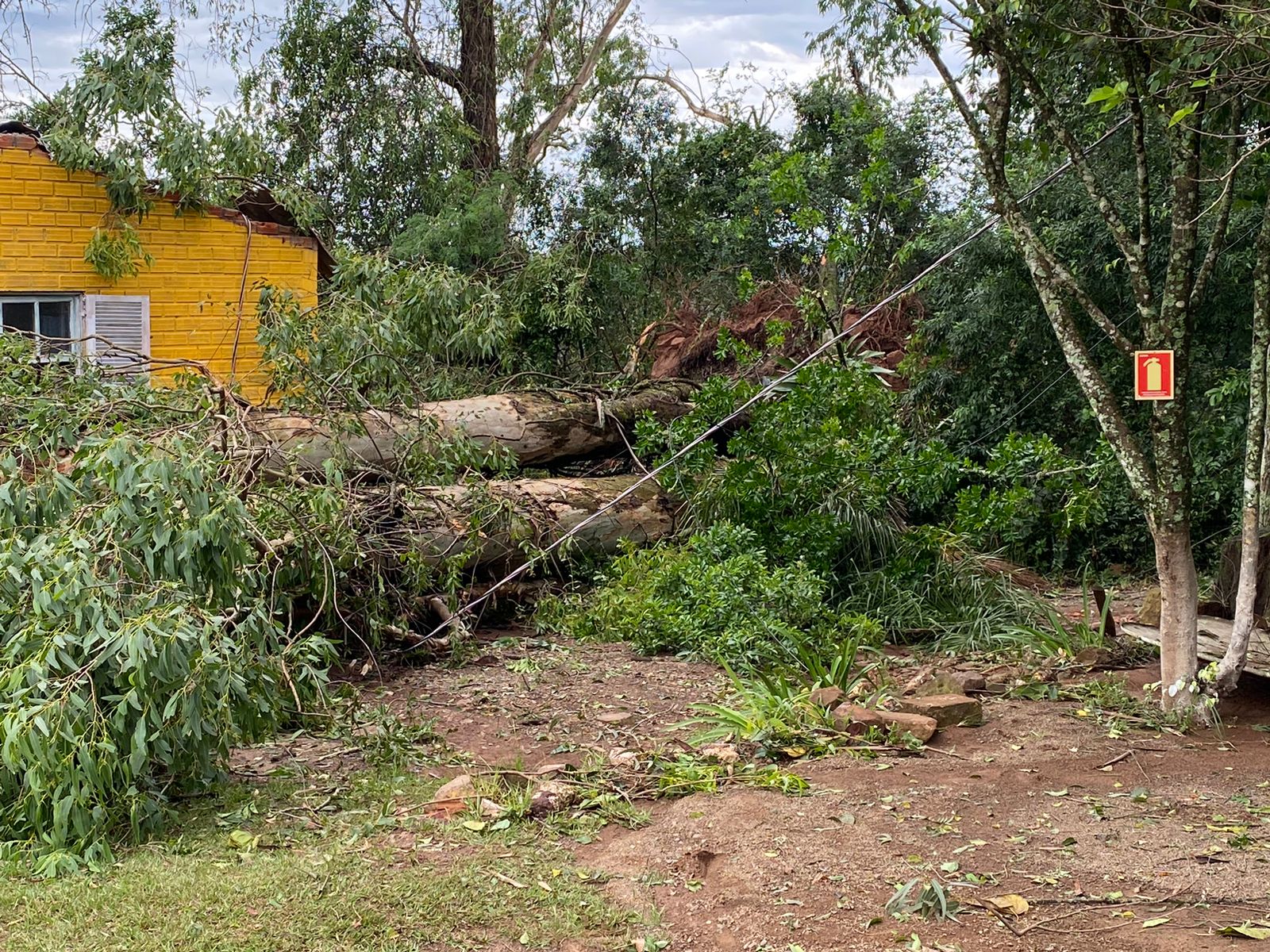 Trabalhos de recuperação após temporal continuam em Taquara