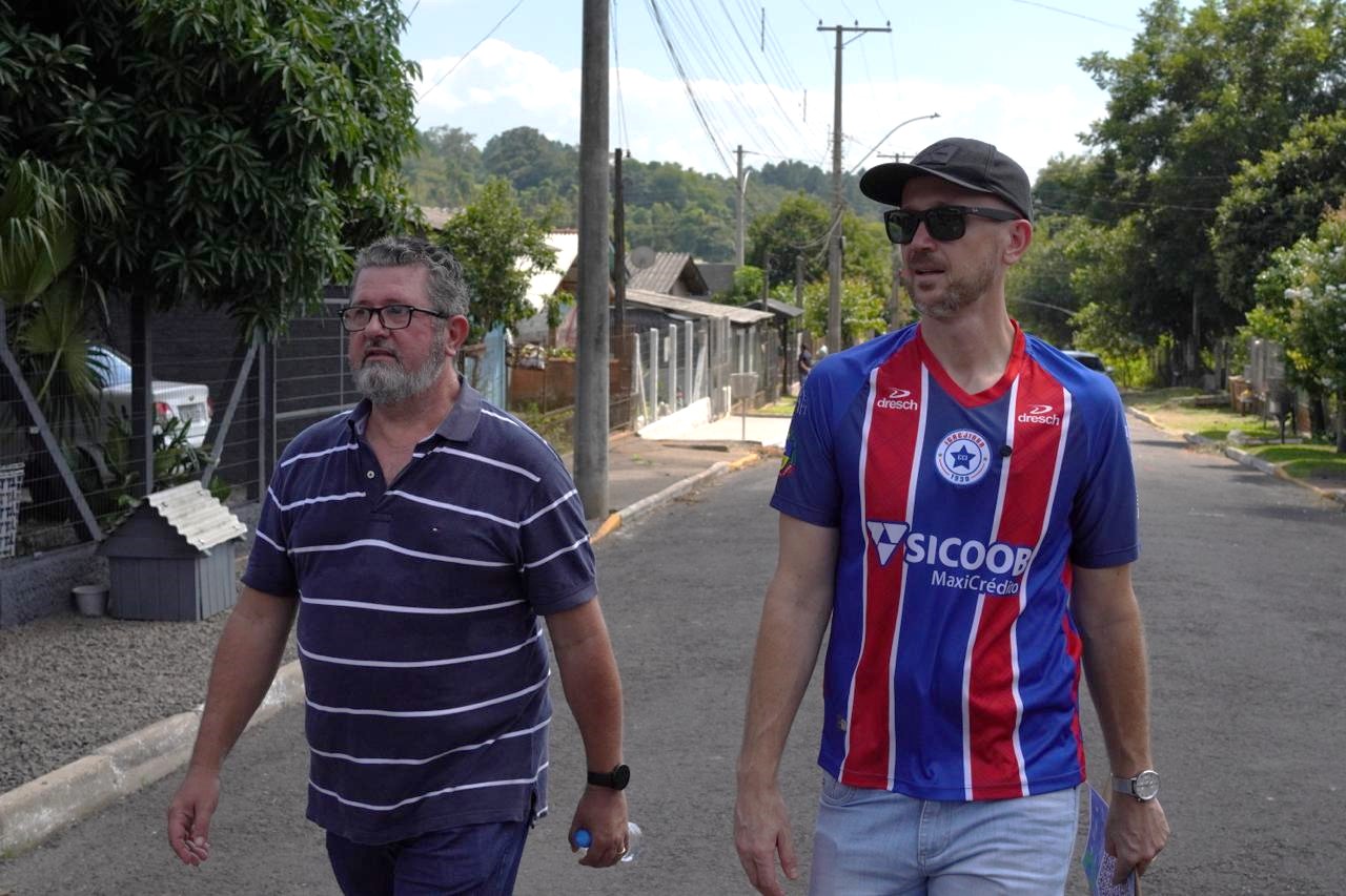 Pré-candidato a prefeito de Igrejinha faz visitas no bairro Morada Verde