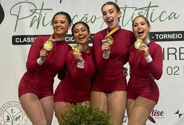 Patinadoras do Paranhana conquistam medalha de ouro no Campeonato Brasileiro de Patinação Artística