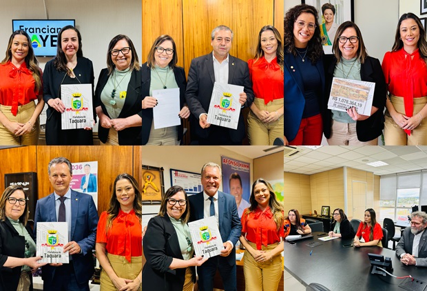 Prefeita de Taquara viaja a Brasília para solicitar emendas a deputados e senadores