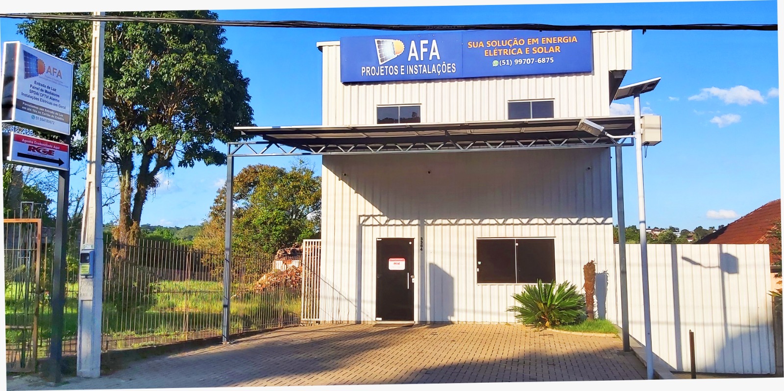 Atendimento presencial da RGE em Taquara é junto à AFA Projetos e Instalações