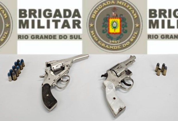 Brigada Militar de Parobé prende homem por porte ilegal de arma de fogo