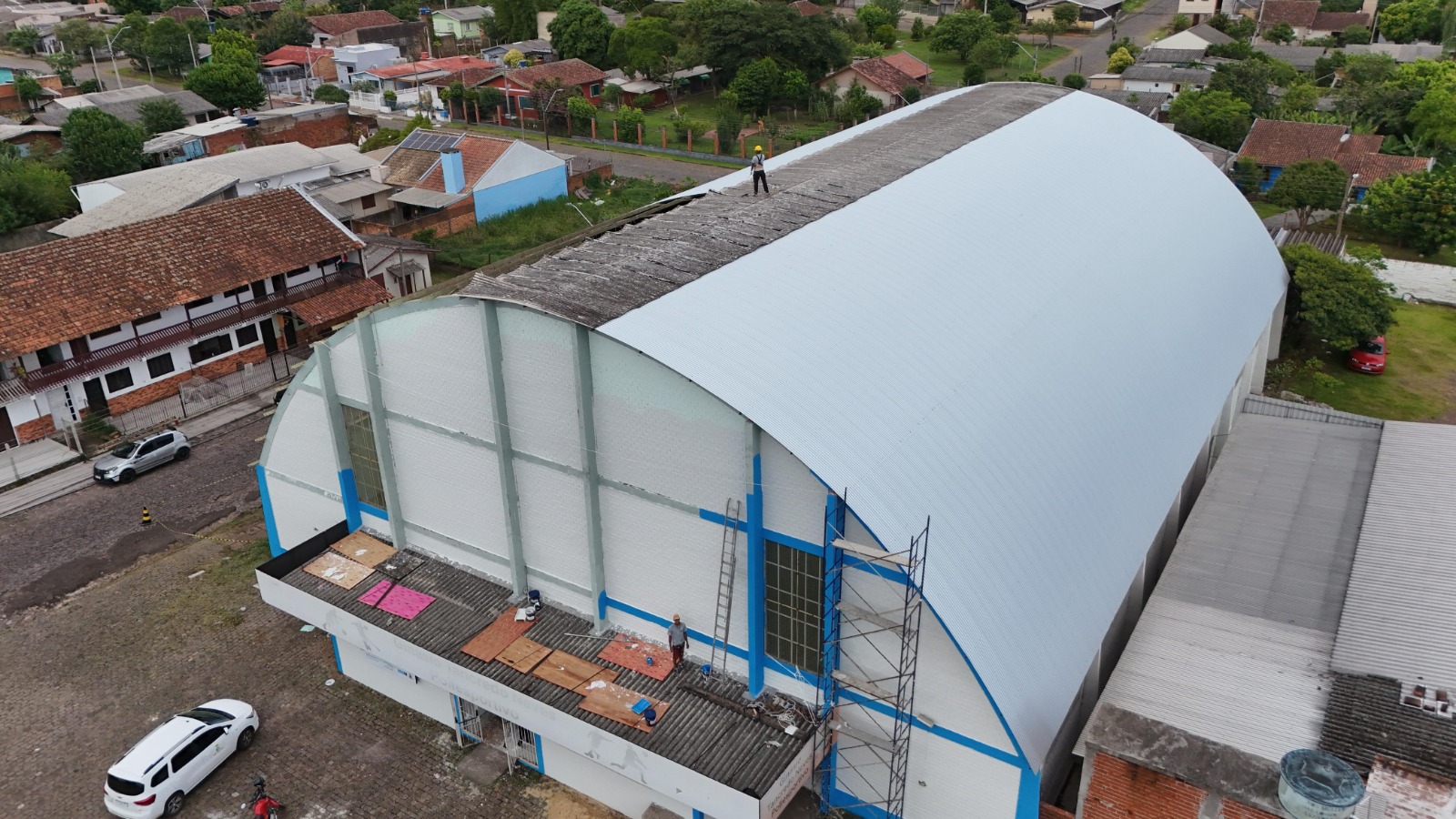 Prefeitura de Taquara realiza a reforma do Ginásio Tancredo Neves