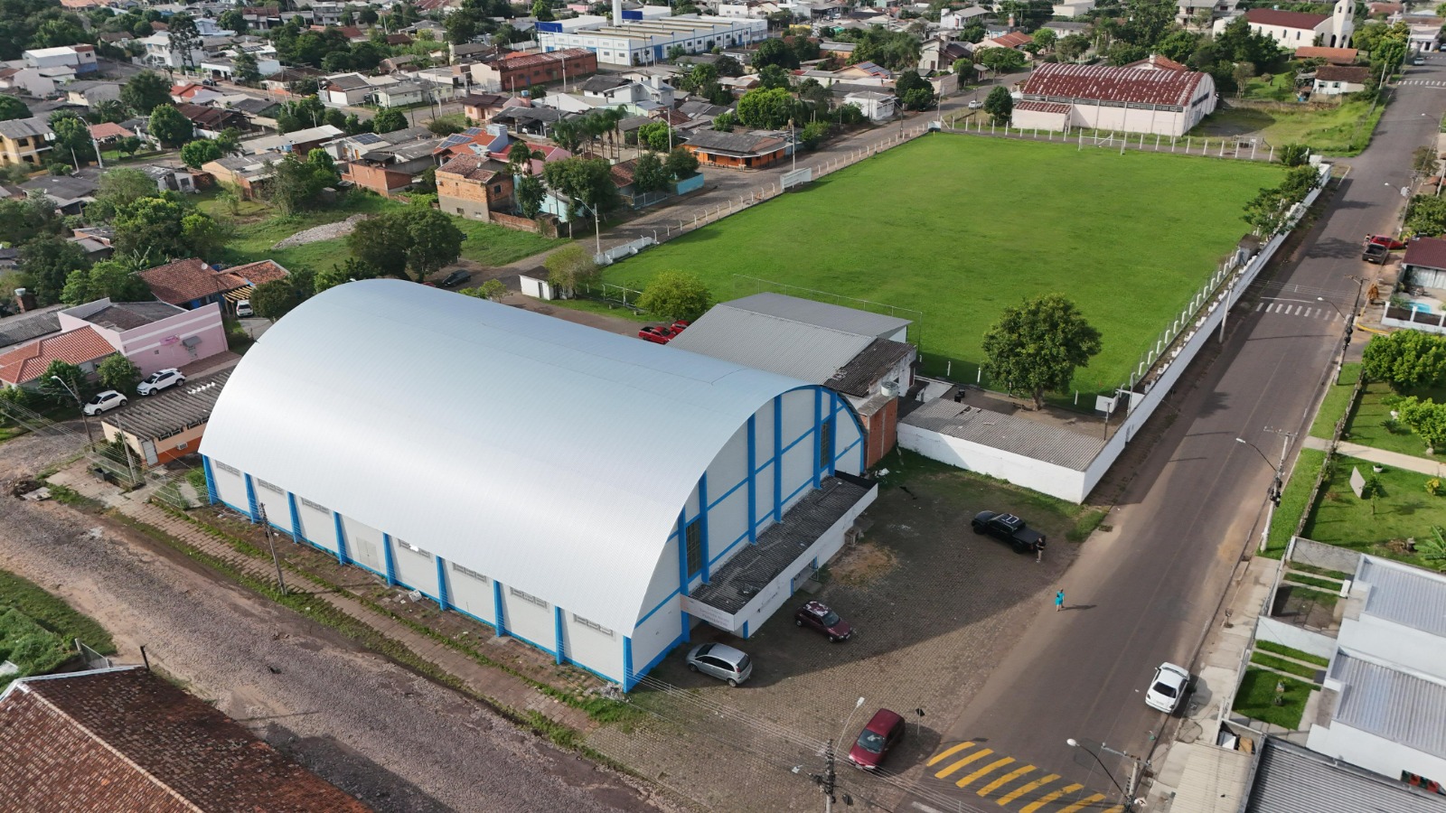 Ginásio Tancredo Neves está com 70% das suas obras concluídas em Taquara