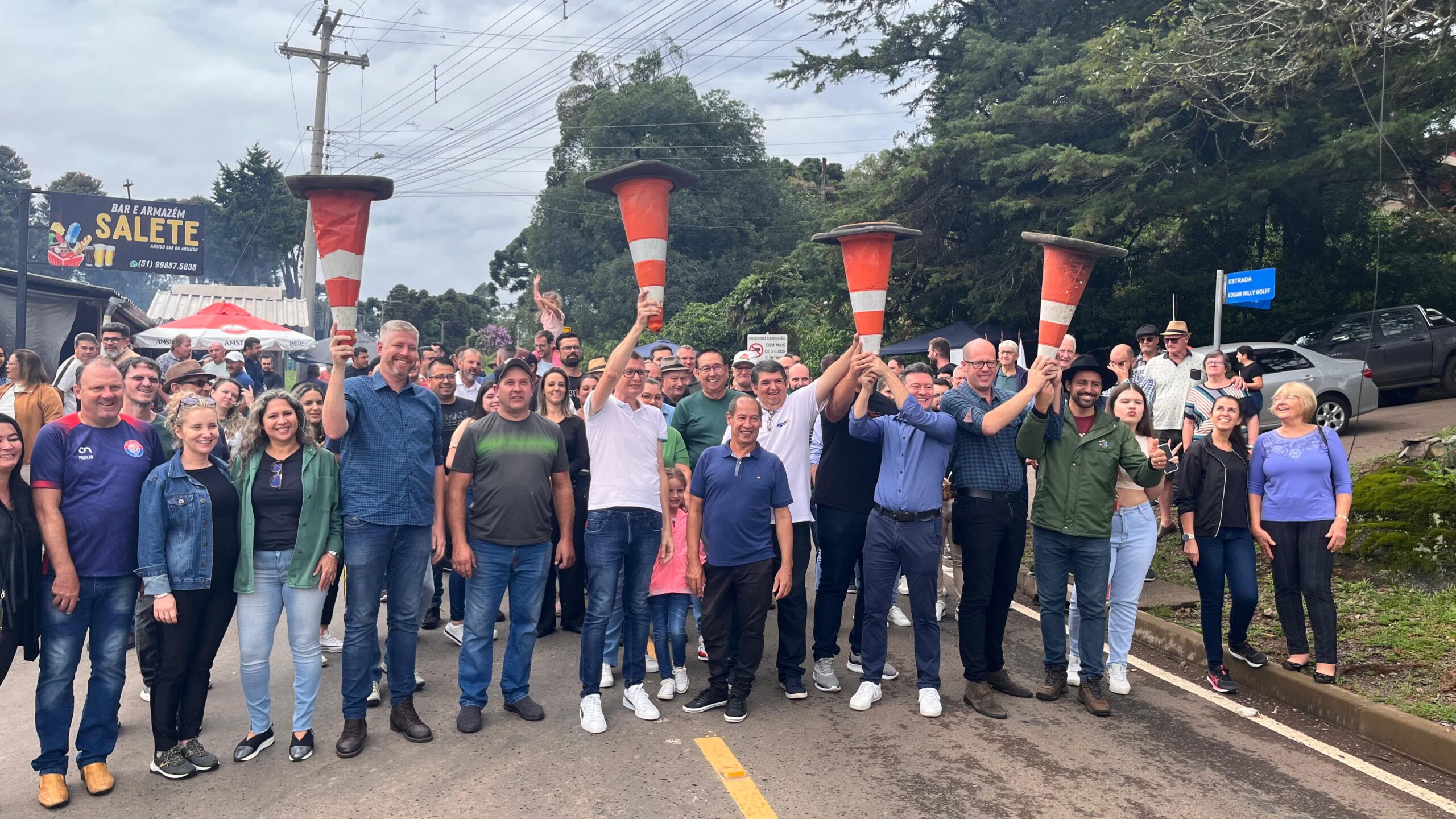 Inaugurada a pavimentação da Estrada Serra Grande em Igrejinha