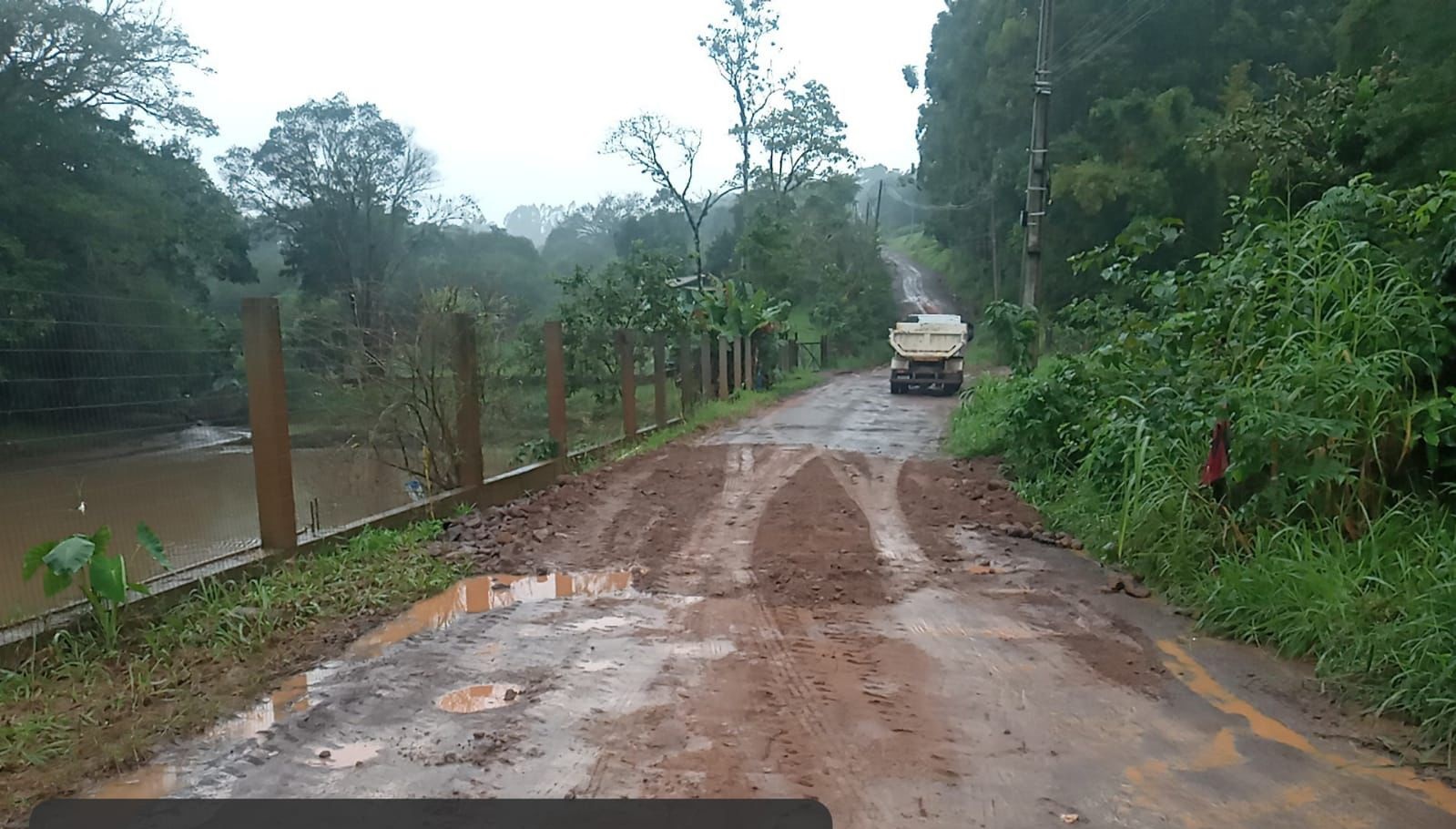 Trânsito em estrada no interior de Taquara volta a ser liberado