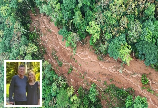 Identificado casal morto em deslizamento de terra no interior de Taquara