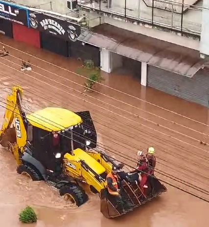 Bombeiros Voluntários destacam como 'histórica' a enxurrada de Rolante