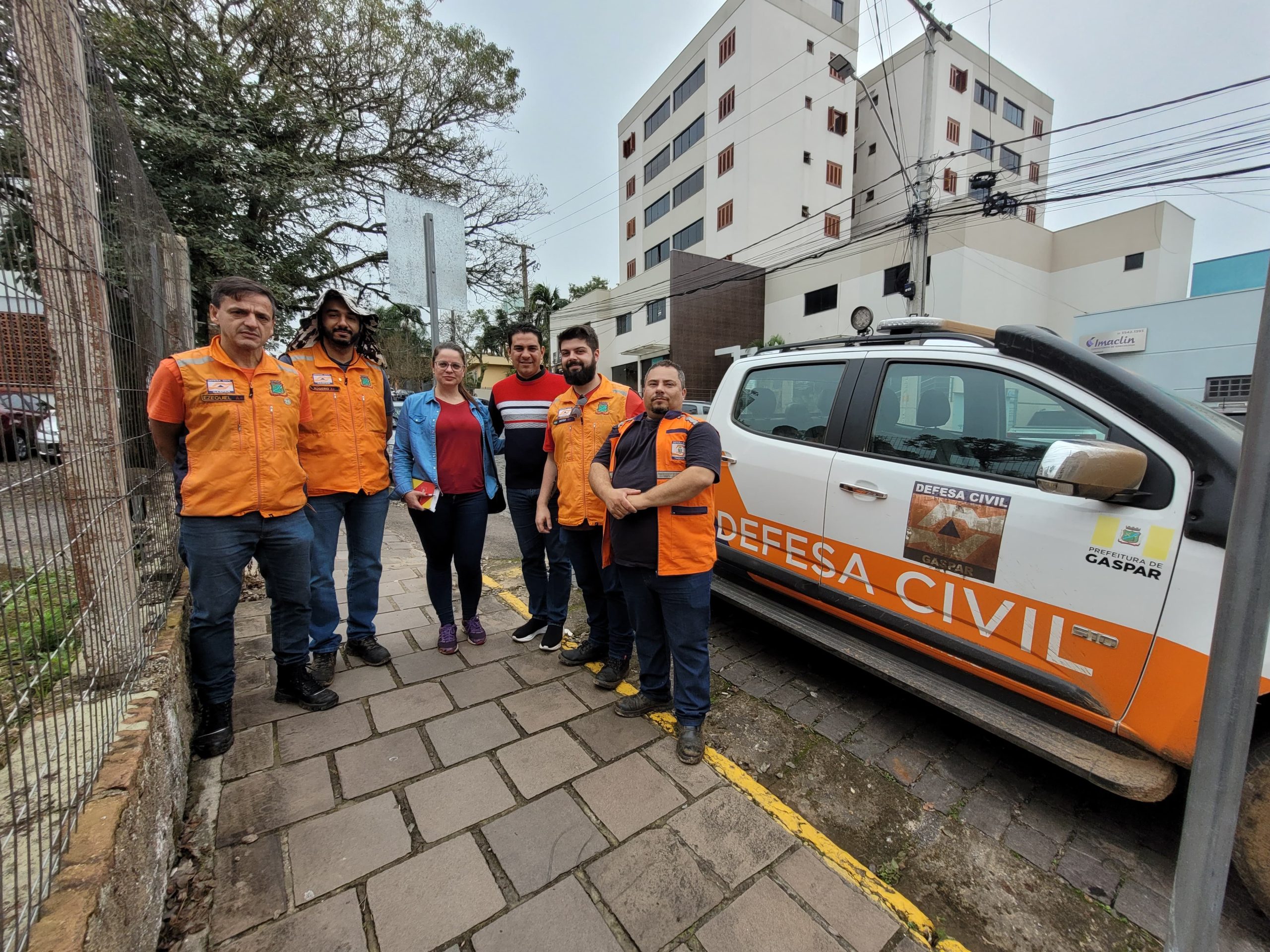Defesa Civil de Gaspar retorna a Taquara para auxiliar no mapeamento de zonas de risco