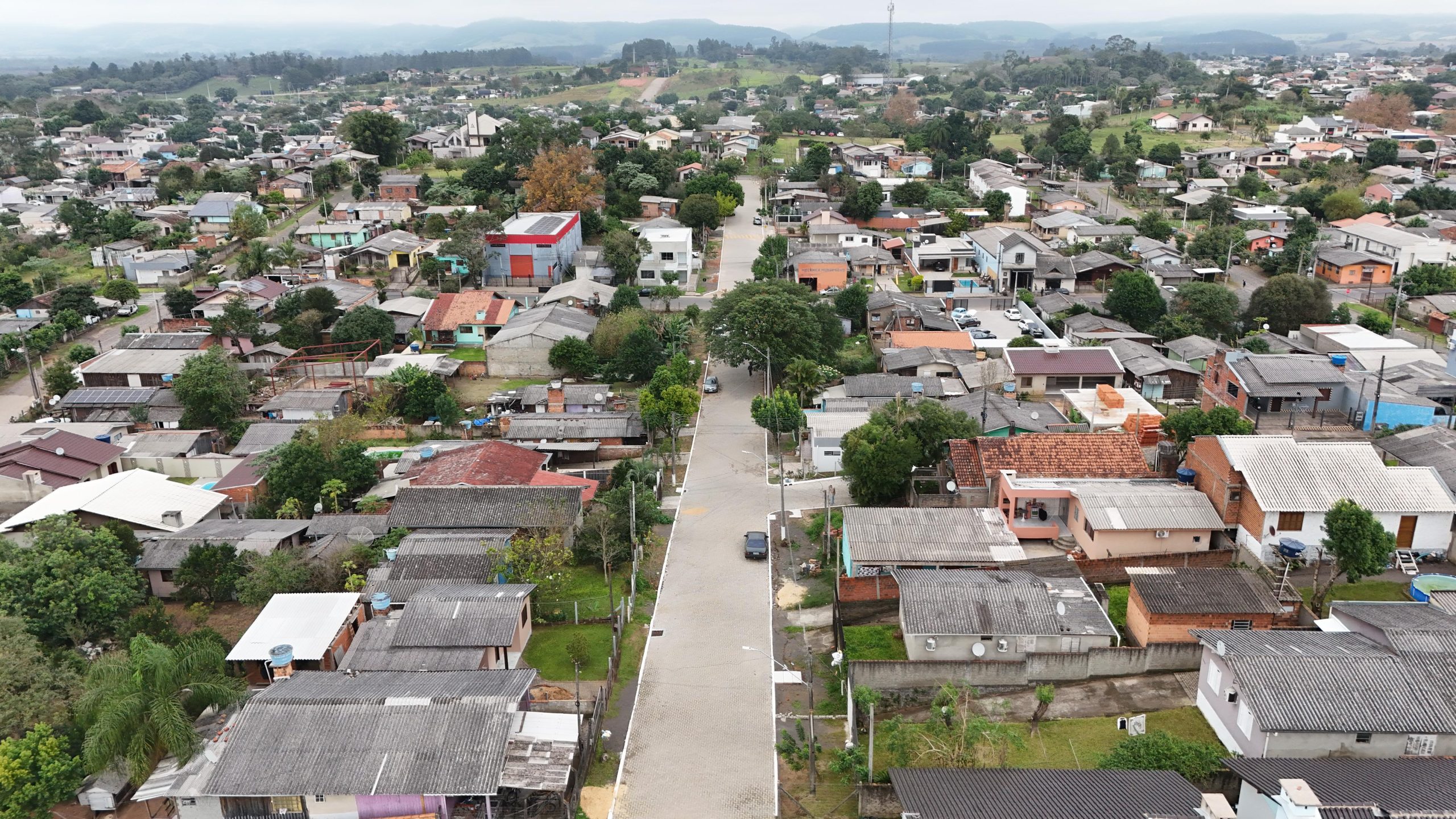 Pavimentação de ruas no bairro Mundo Novo foi entregue no sábado (22) em Taquara
