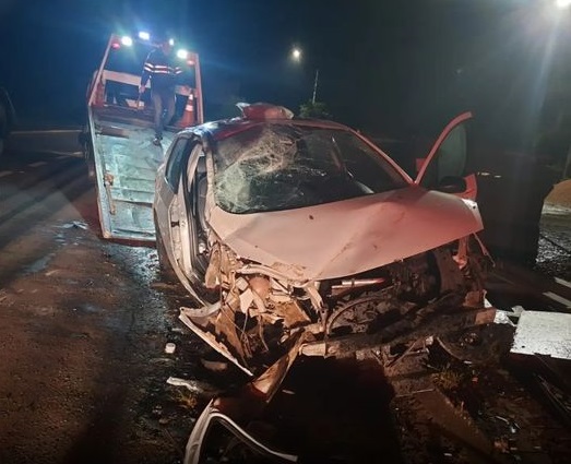 Mulher fica ferida após capotar veículo na ERS-115 em Igrejinha