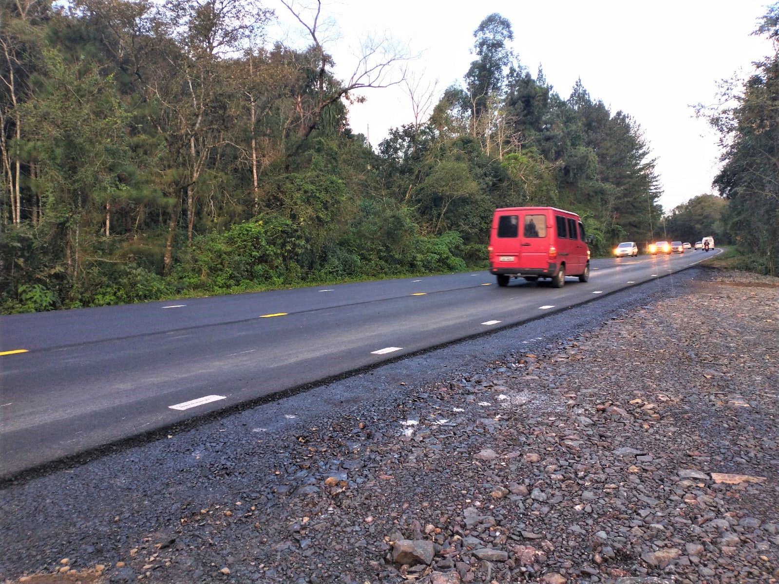 EGR finaliza obras em trecho rodoviário da ERS-115 em Três Coroas