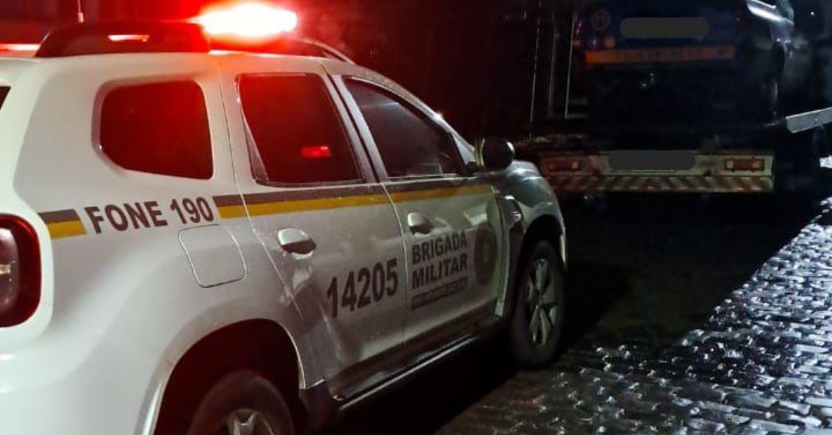 Brigada Militar de Taquara realiza prisão por furto de veículo