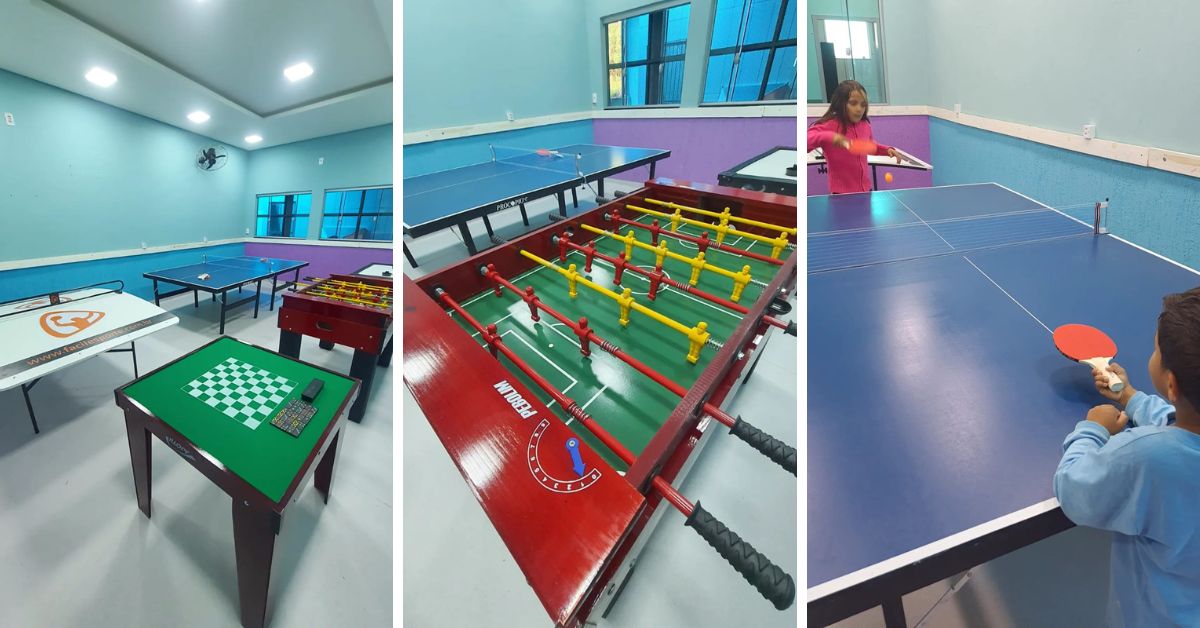Lar Padilha inaugura novo salão de jogos com doações do Pró-Vida
