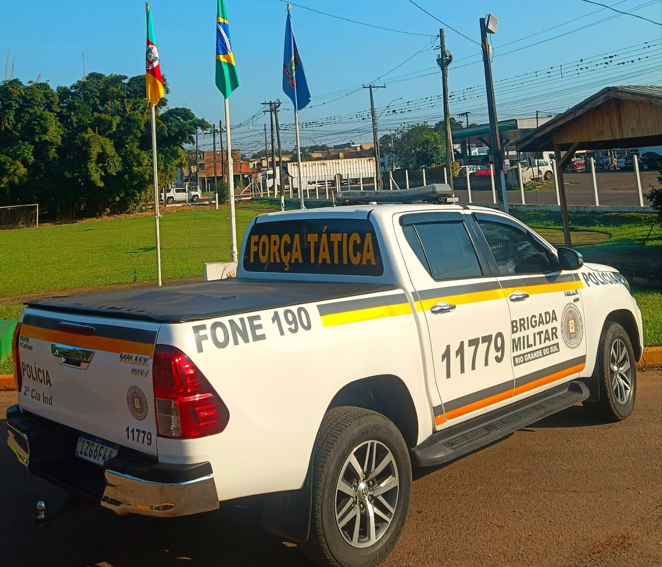 Força Tática da Brigada Militar de Taquara socorre homem ferido com serra circular