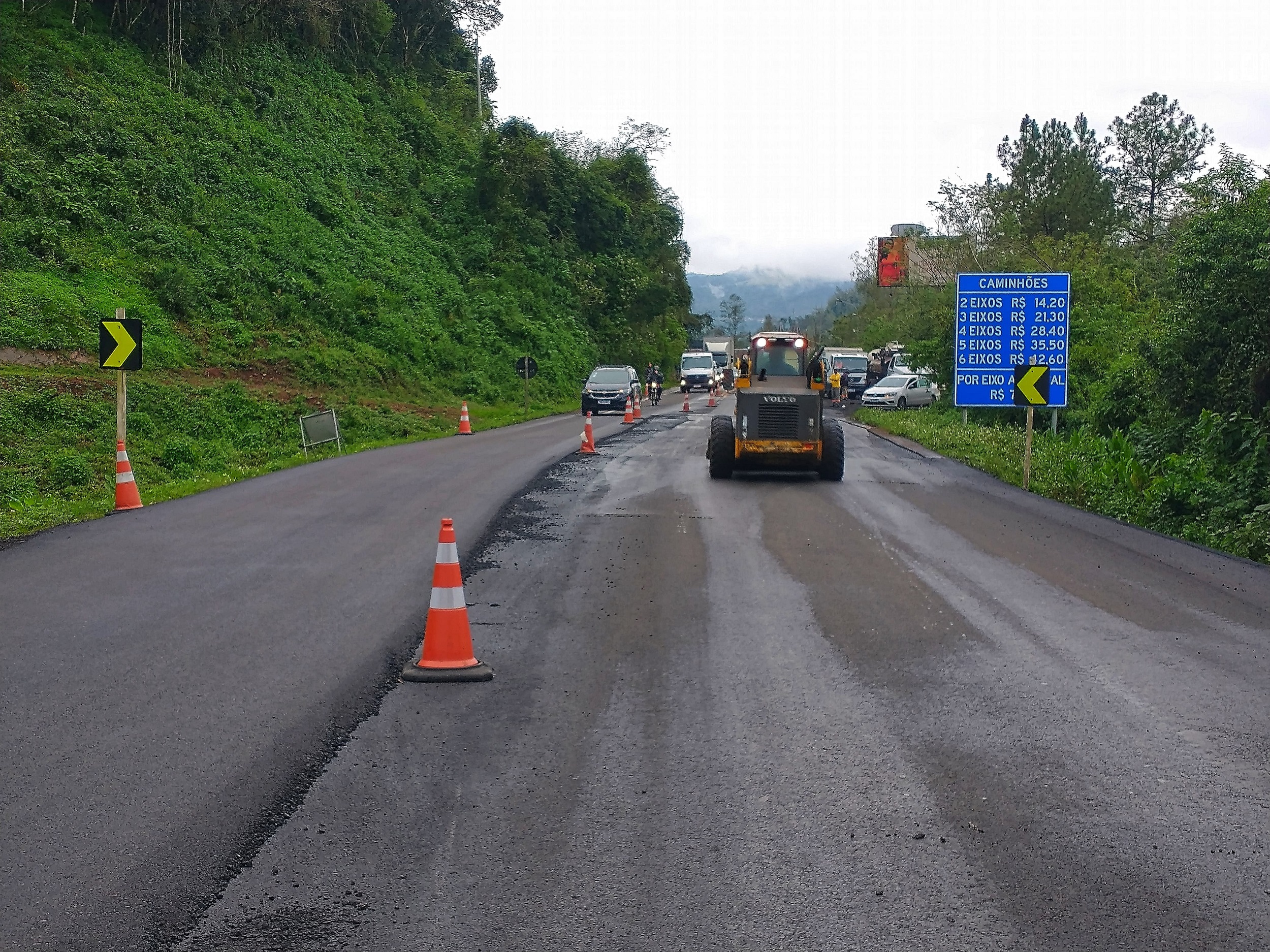 EGR divulga avanço nas obras de correção dos desníveis na ERS-115 em Três Coroas