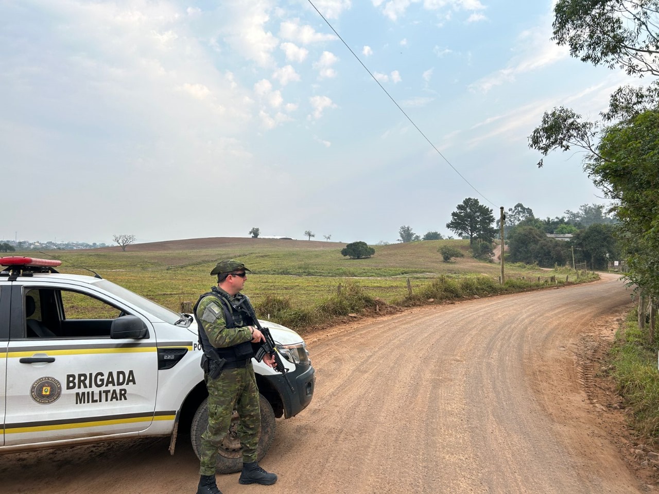 Polícia ambiental realiza patrulhamento rural em localidades do interior de Taquara