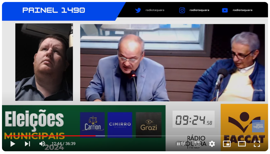 VÍDEO: assista entrevista com o candidato a prefeito de Parobé, Moacir Jagucheski (Cidadania)