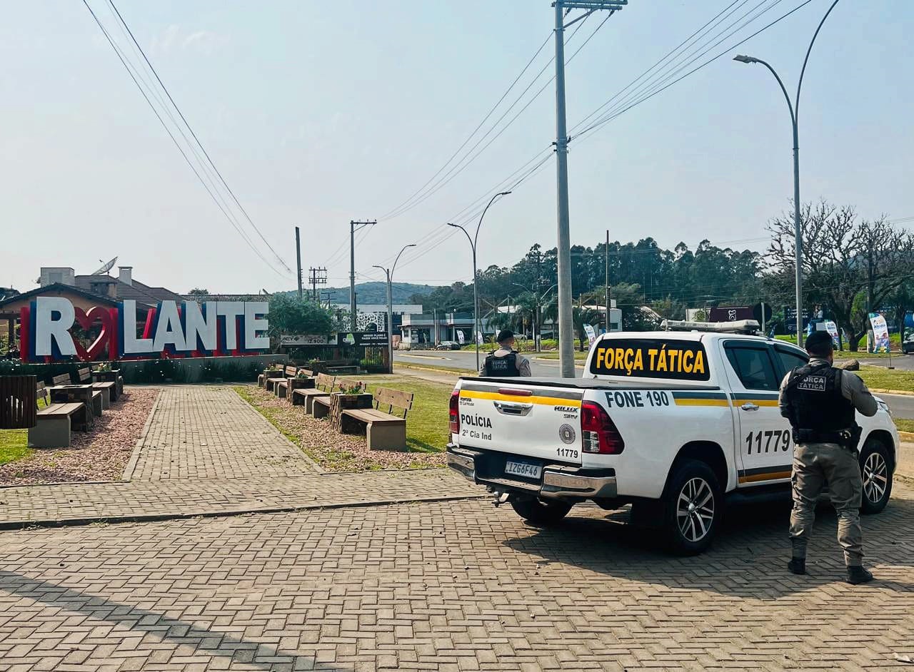 Brigada Militar reforça policiamento em Rolante com emprego da Força Tática e do Batalhão de Choque