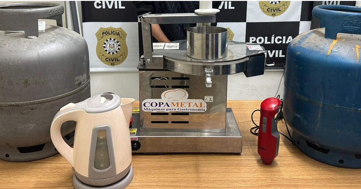 Polícia prende homem que arrombou e furtou estabelecimento em Taquara; veja vídeo