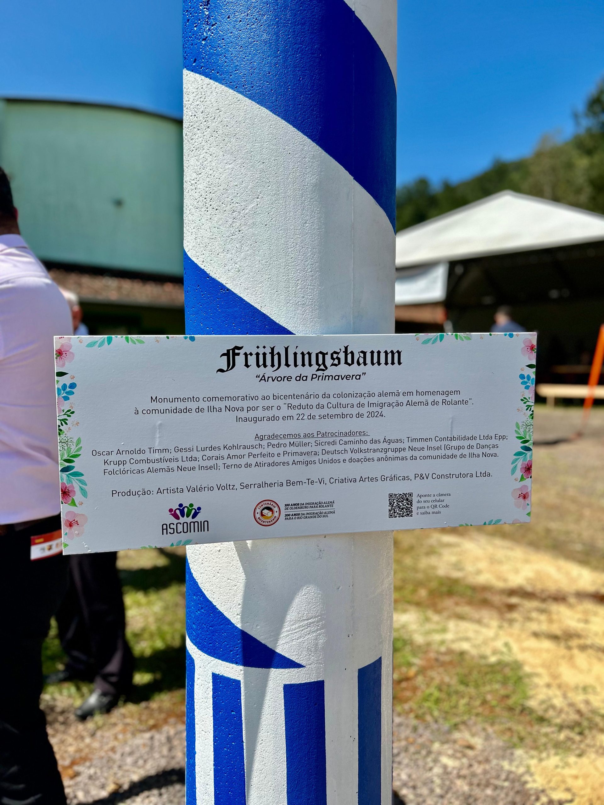 Inauguração do Frillingbaum celebra cultura e união em Ilha Nova, Rolante