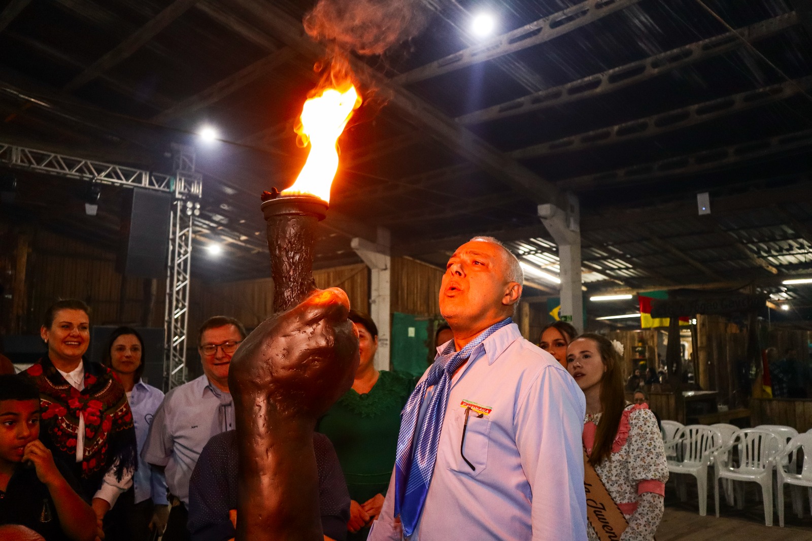 Encerramento do 16° Festejos Farroupilhas do Paranhana é marcado pela extinção da Chama Crioula