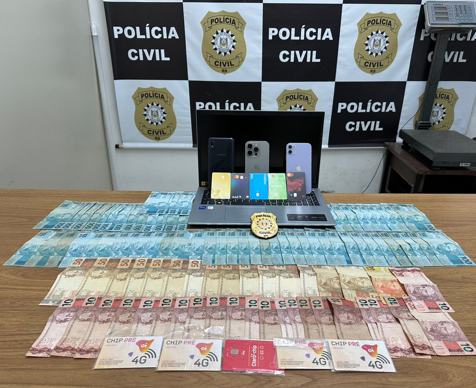 Polícia faz apreensões em investigação de golpe em Taquara