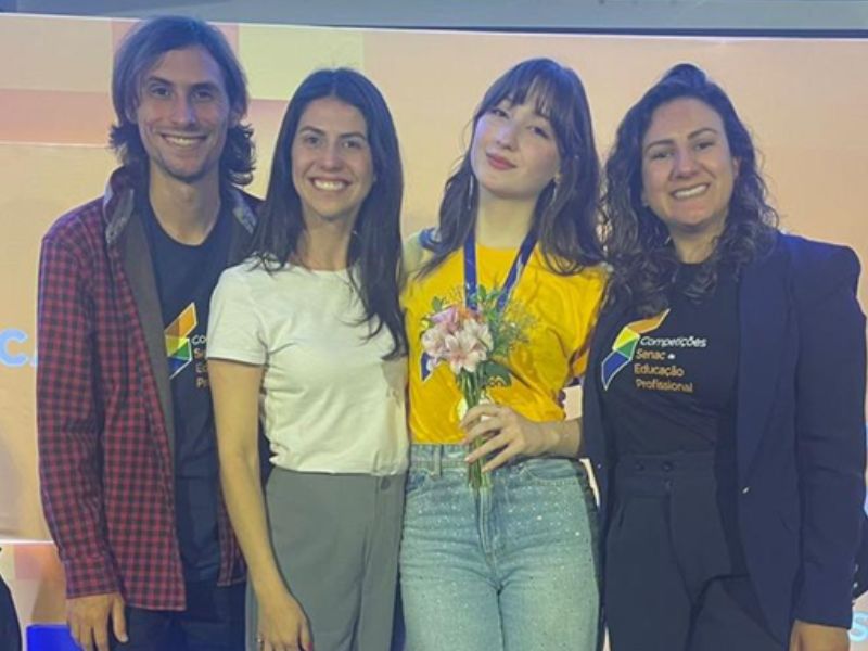 Aluna do Senac Taquara conquista primeiro lugar na etapa regional das Competições Senac de Educação Profissional